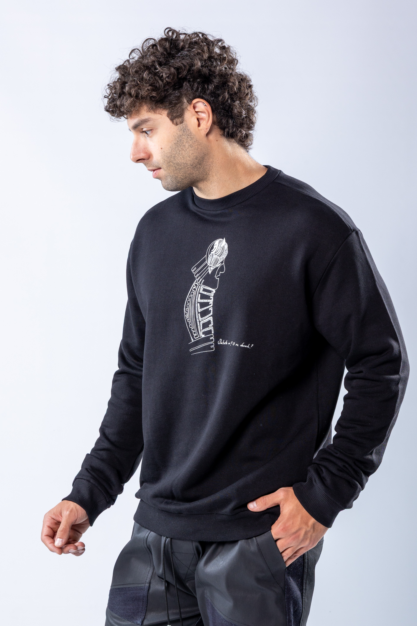Bluză regular Negru – imagine 6