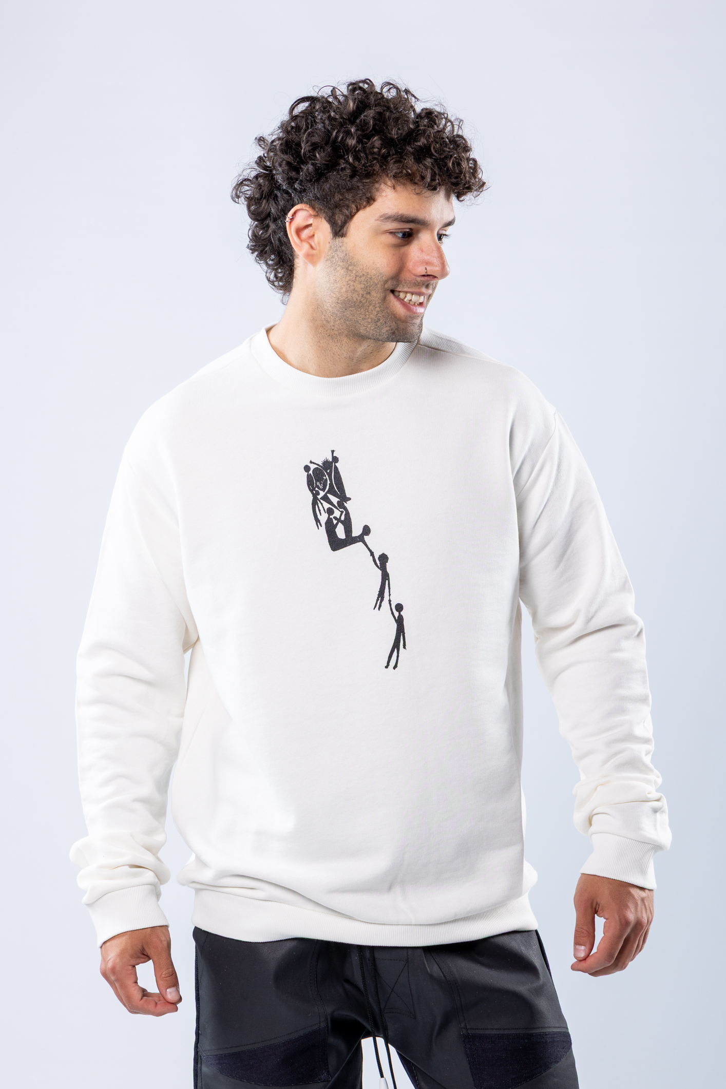 Bluză regular Off-white – imagine 4