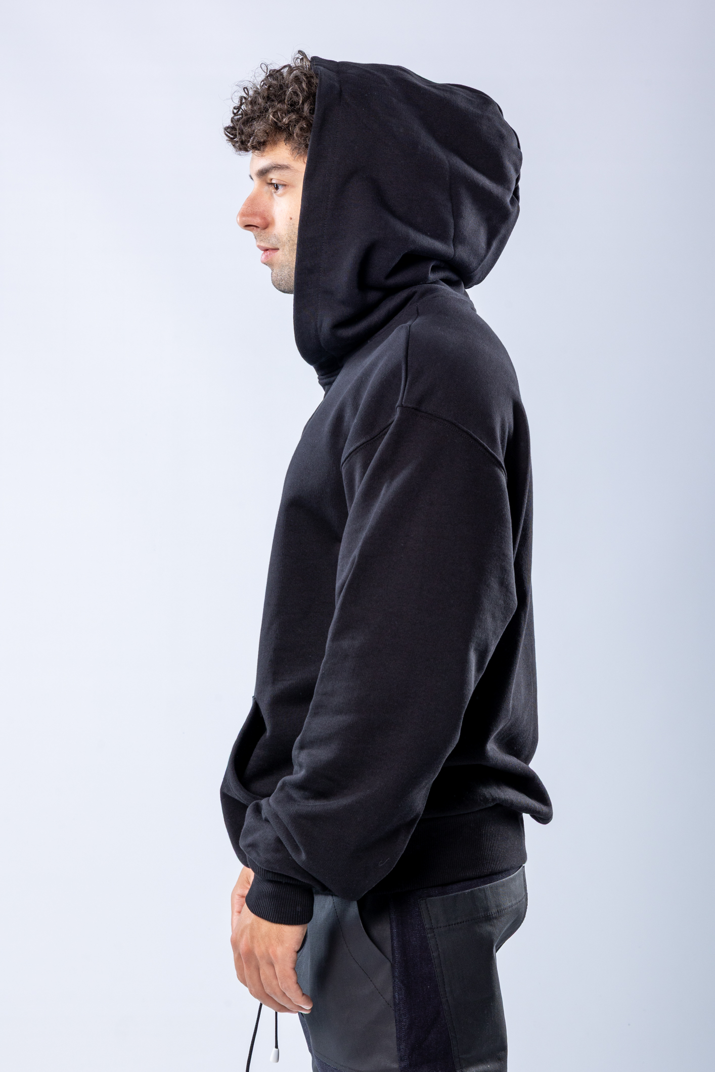 Hanorac regular Negru – imagine 6