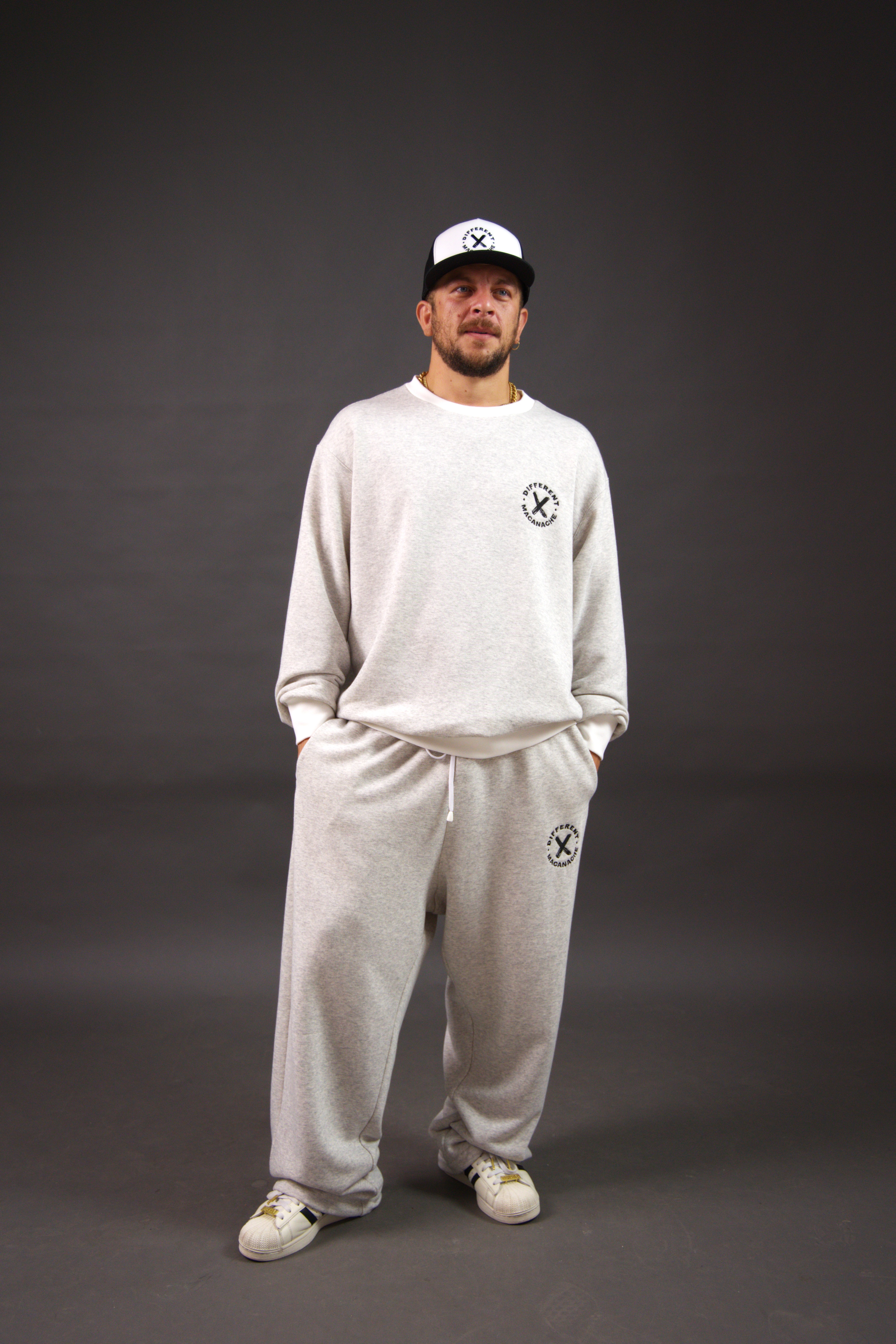 Pantaloni lunigi oversize barbati Macanache X DifferentCut – imagine 2