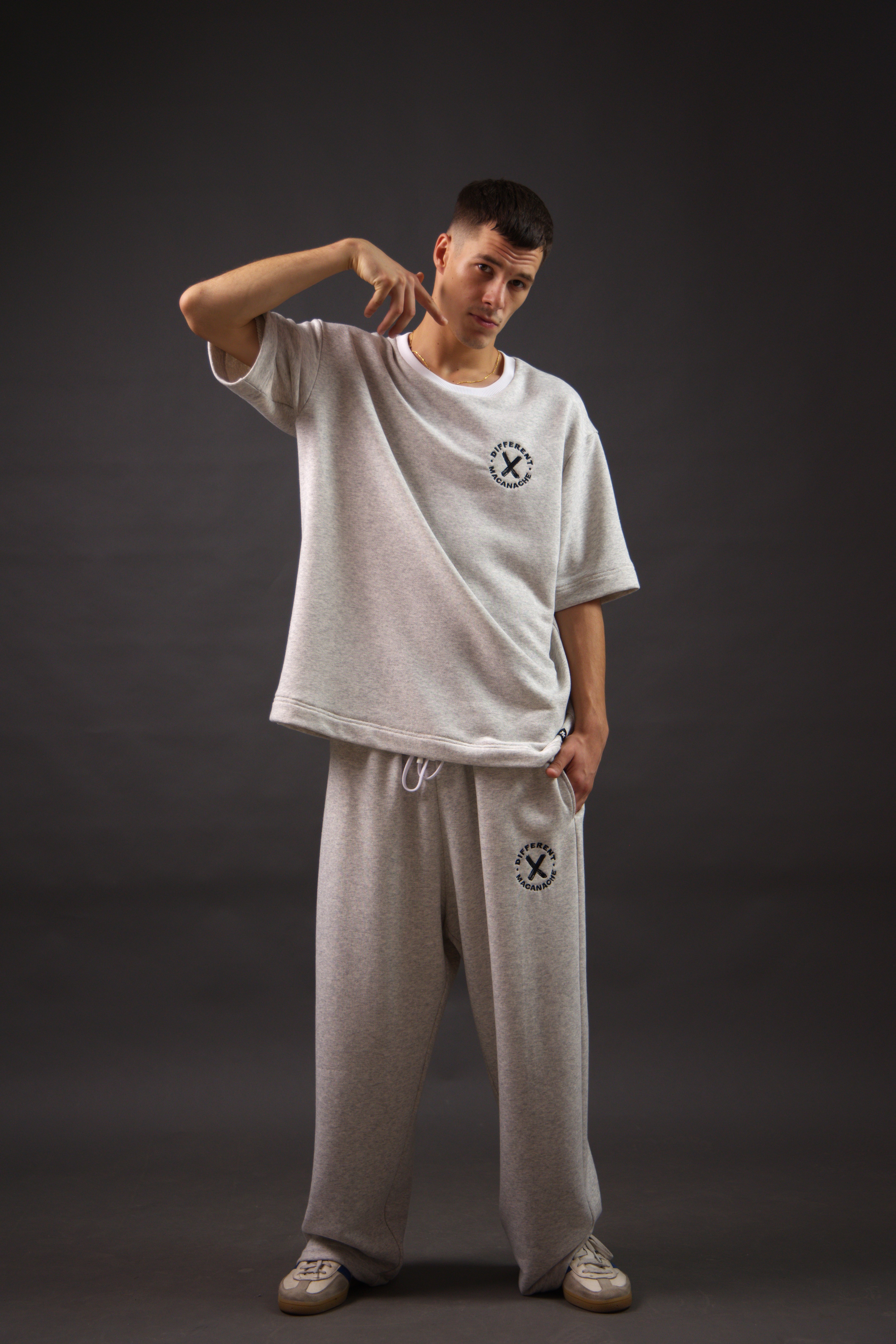 Pantaloni lunigi oversize barbati Macanache X DifferentCut – imagine 5