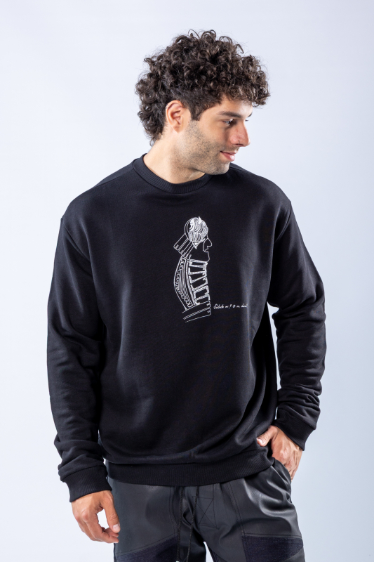 Bluză regular Negru – imagine 4