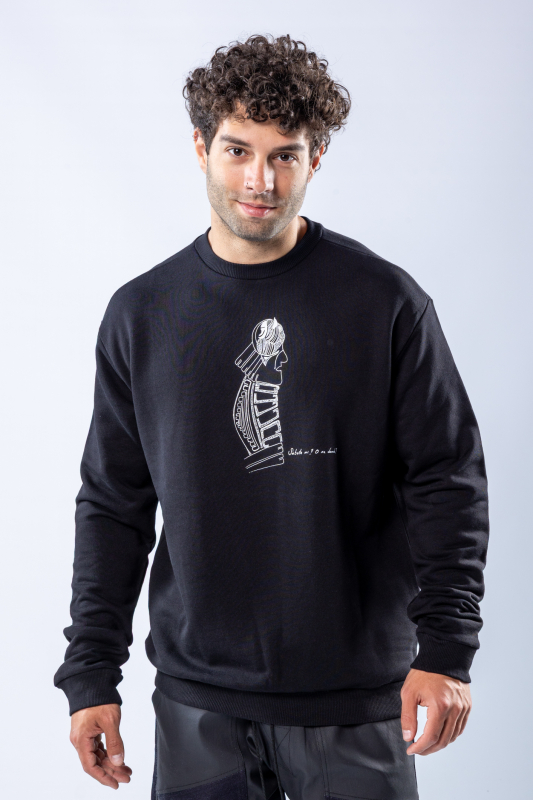 Bluză regular Negru – imagine 2
