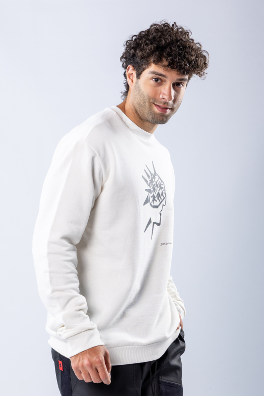 Bluză regular Off-white – imagine 4