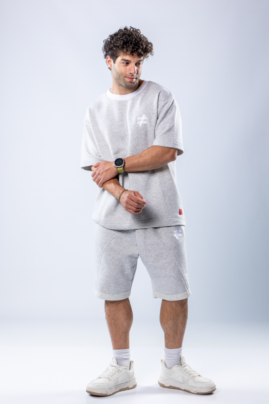 Set oversize Gri melanj – imagine 4