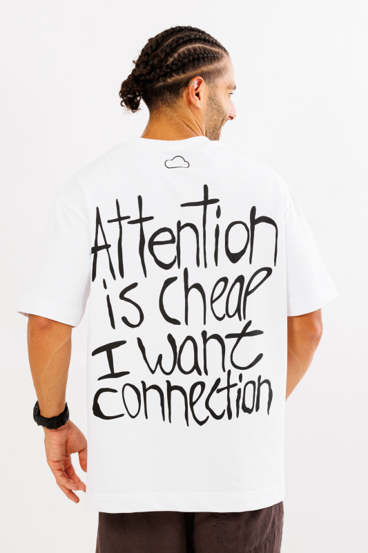 Tricou alb oversize DIFFERENT X @ISCLOUDNINE_ – imagine 1