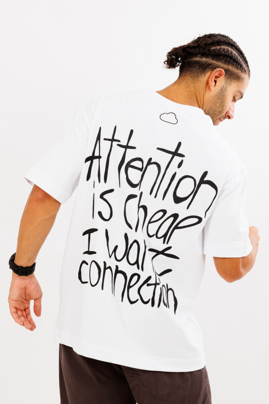 Tricou alb oversize DIFFERENT X @ISCLOUDNINE_ – imagine 6