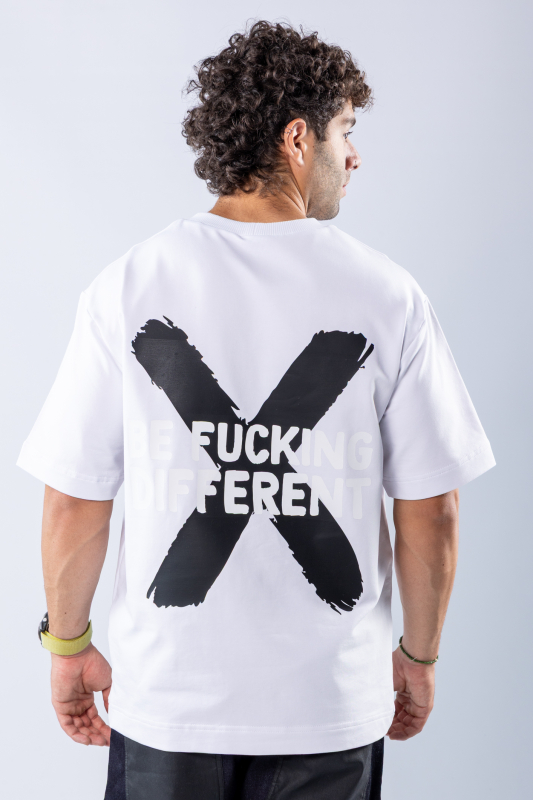 Tricou oversize Alb – imagine 6
