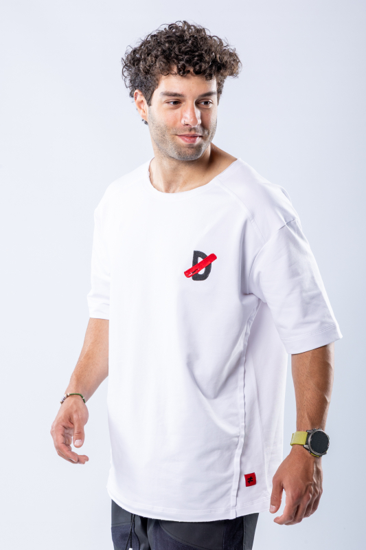 Tricou oversize Alb – imagine 4