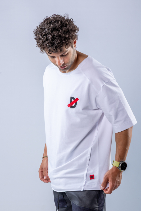 Tricou oversize Alb – imagine 7