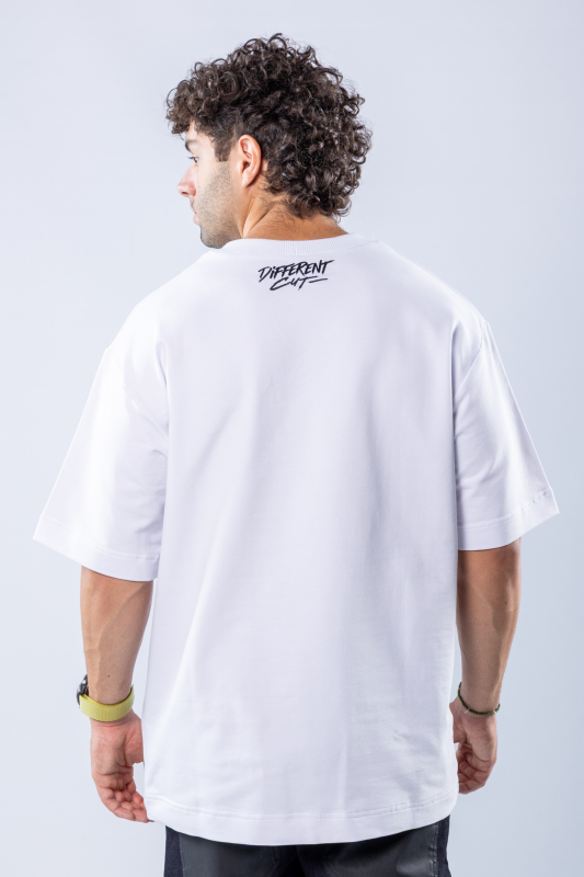 Tricou oversize Alb – imagine 5