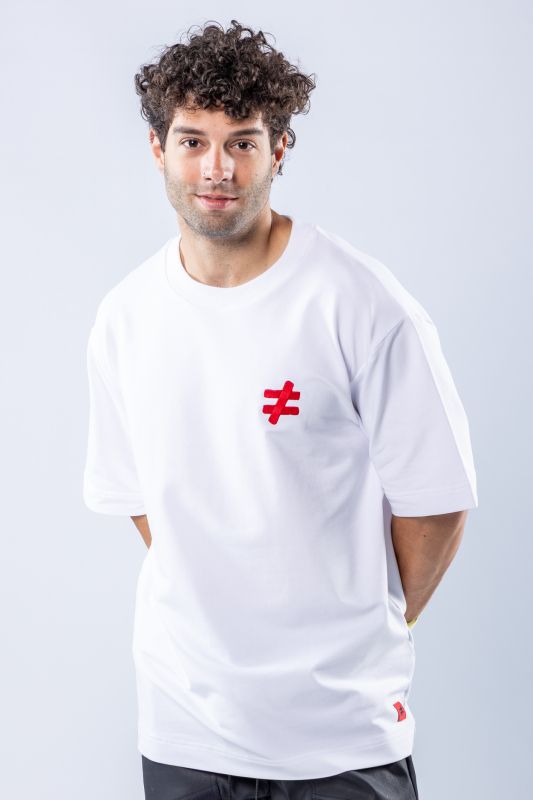 Tricou oversize Alb – imagine 4