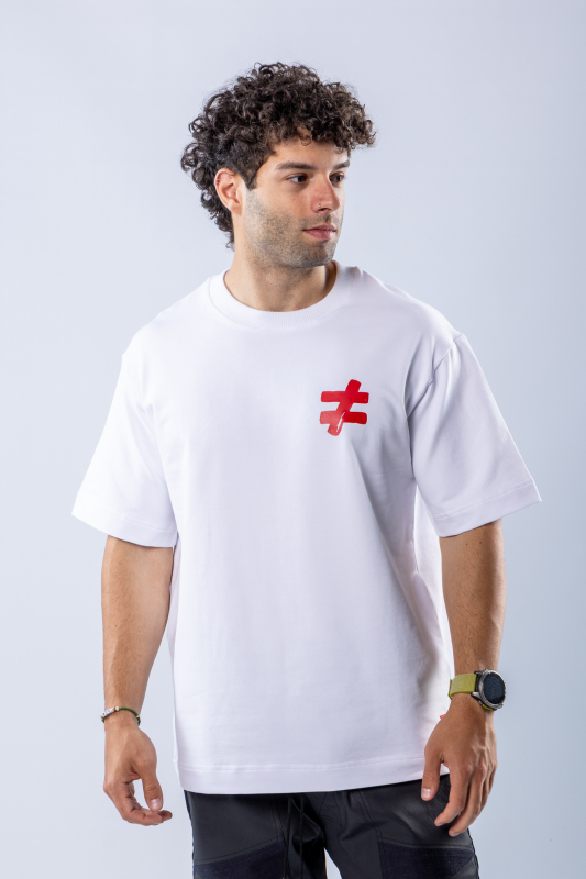 Tricou oversize Alb – imagine 1