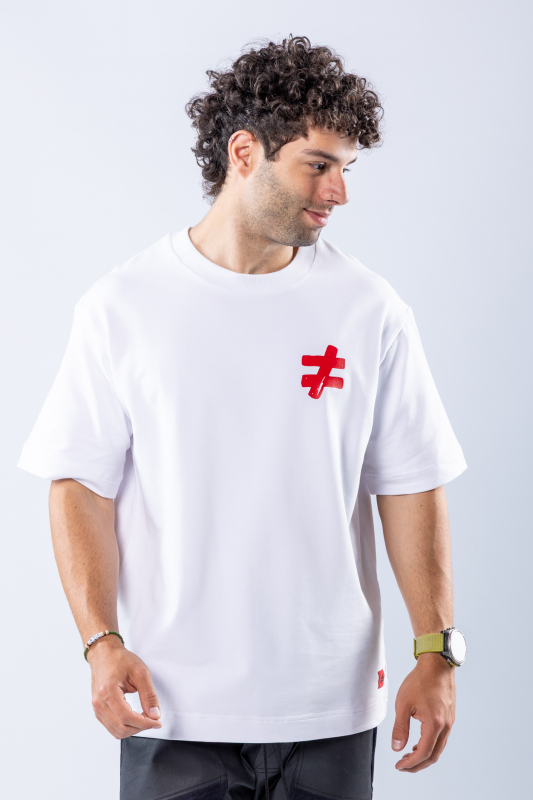 Tricou oversize Alb – imagine 3