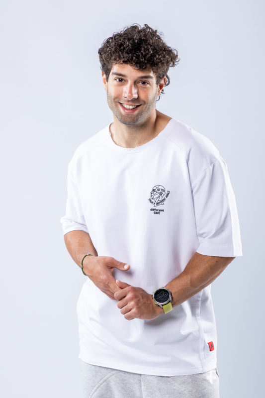 Tricou oversize Alb – imagine 3