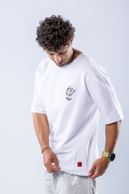 Tricou oversize Alb – imagine 5