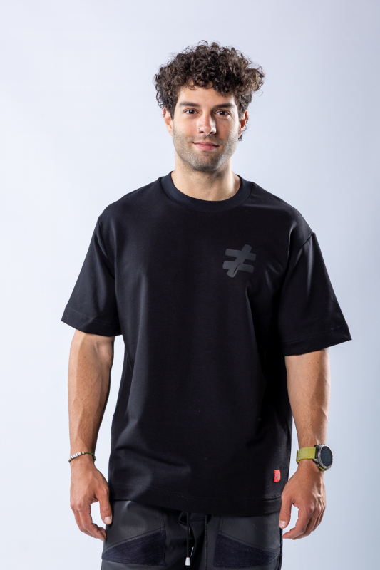 Tricou oversize Negru – imagine 2