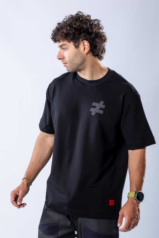 Tricou oversize Negru – imagine 3