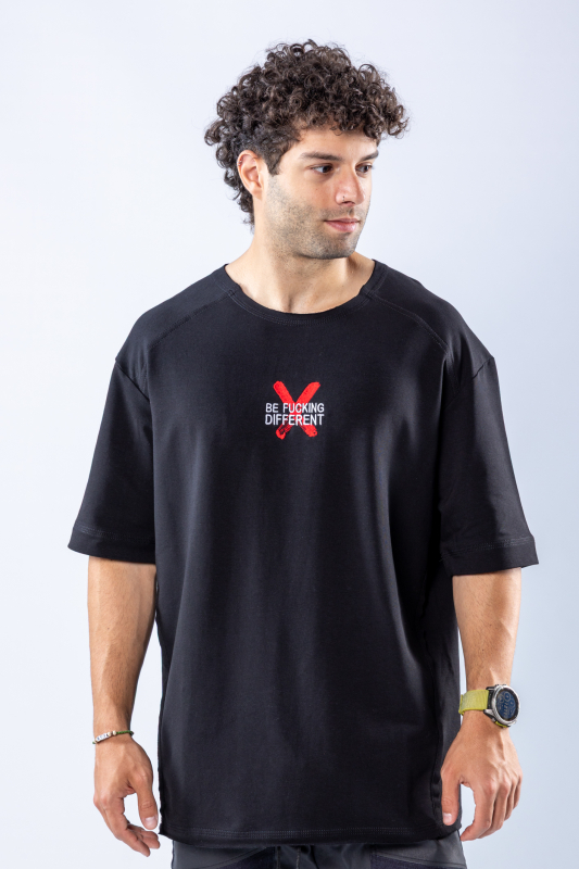 Tricou oversize Negru – imagine 1