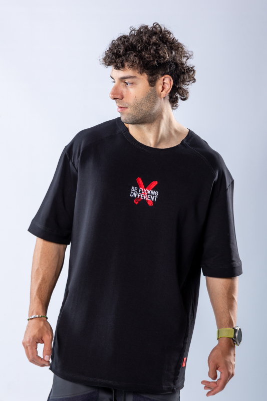 Tricou oversize Negru – imagine 3