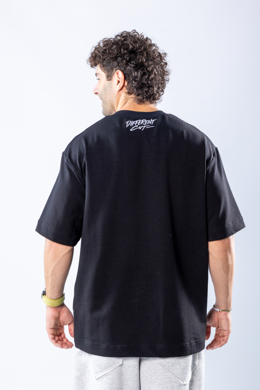 Tricou oversize Negru – imagine 6