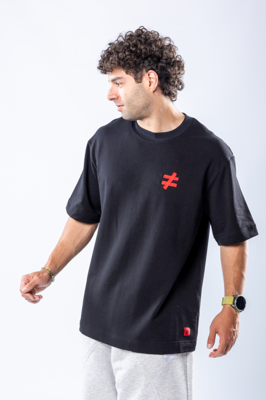 Tricou oversize Negru – imagine 5