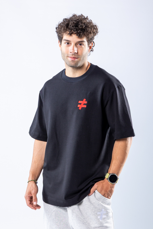 Tricou oversize Negru – imagine 2