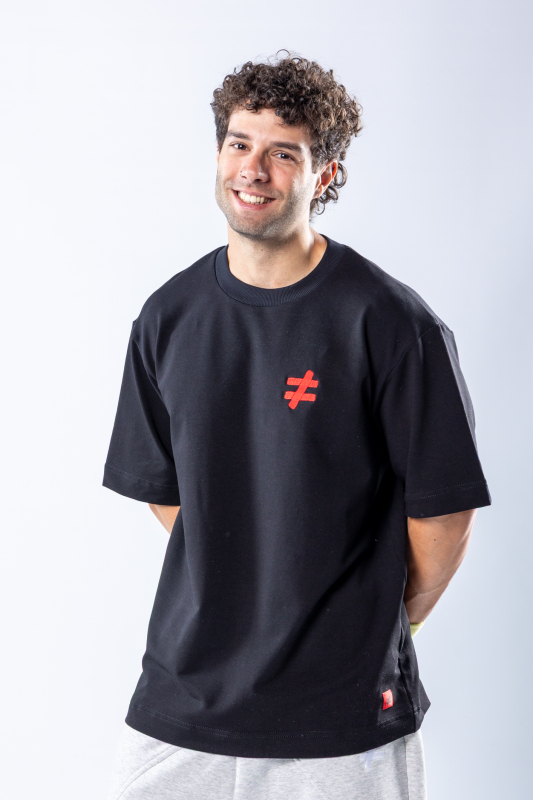 Tricou oversize Negru – imagine 4