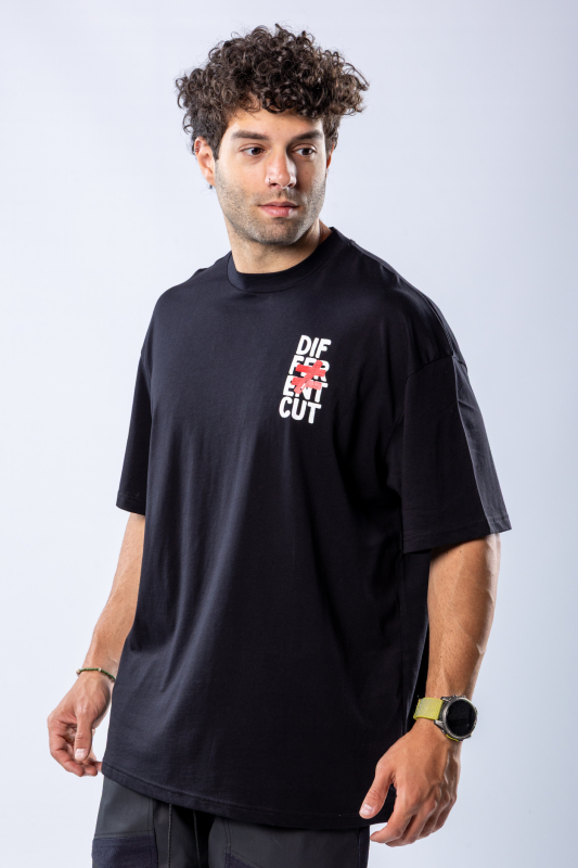 Tricou oversize Negru – imagine 2