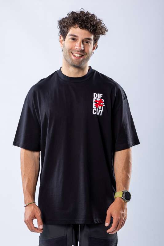 Tricou oversize Negru – imagine 3