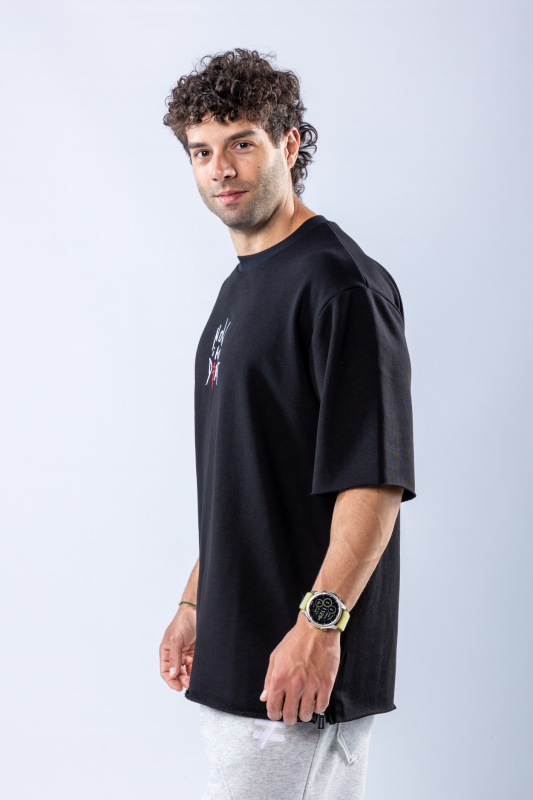 Tricou oversize Negru – imagine 3