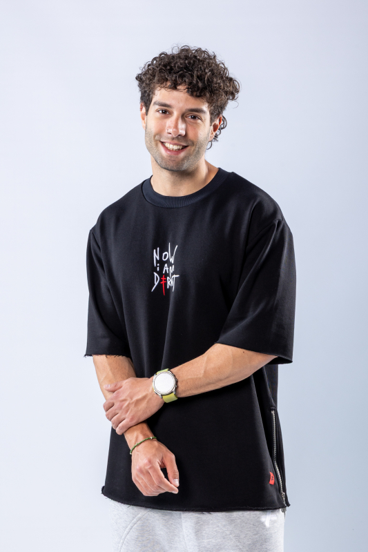 Tricou oversize Negru – imagine 4