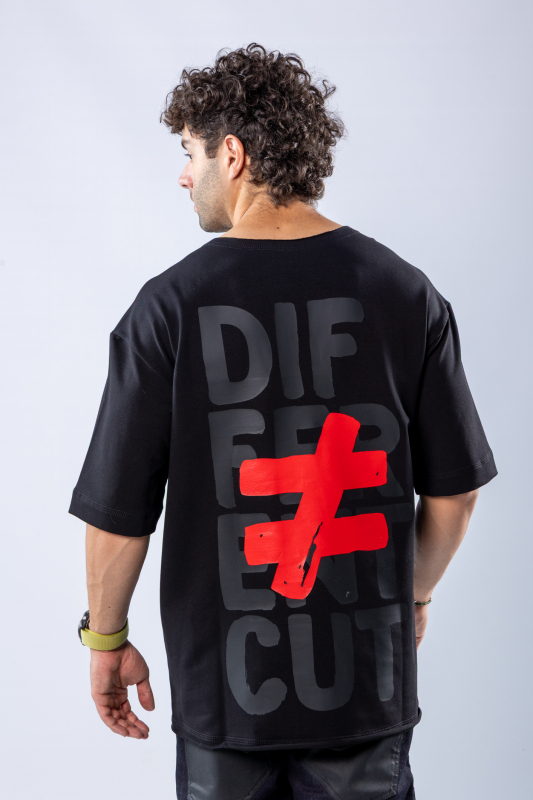 Tricou oversize Negru – imagine 7