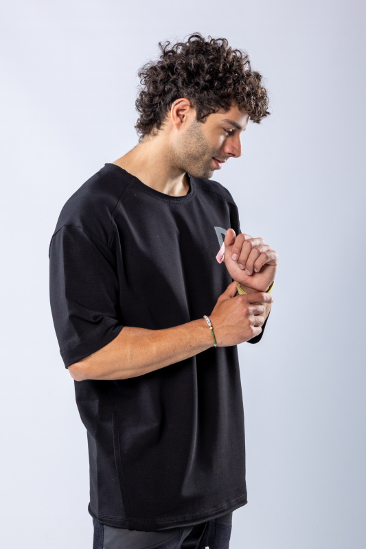 Tricou oversize Negru – imagine 4