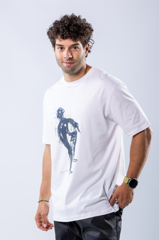 Tricou regular Alb – imagine 4