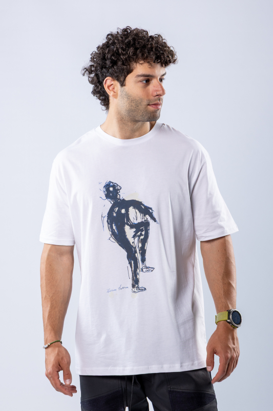 Tricou regular Alb – imagine 1