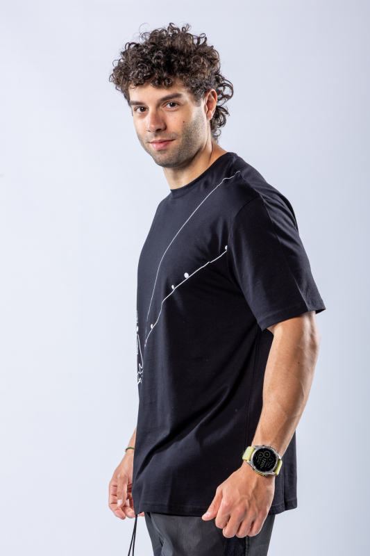 Tricou regular Negru – imagine 3