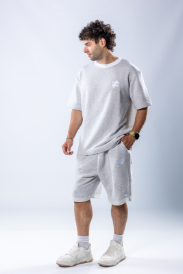 Set oversize Gri melanj