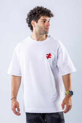 Tricou oversize Alb
