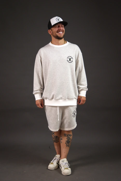 Bluza oversize unisex Macanache x Diff – Gri (2)