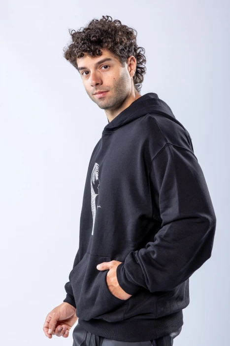 Hanorac regular Negru – Negru (2)