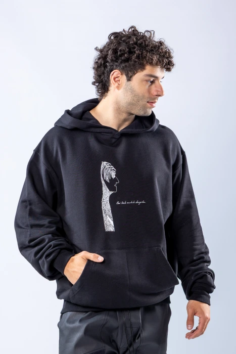Hanorac regular Negru – Negru (9)