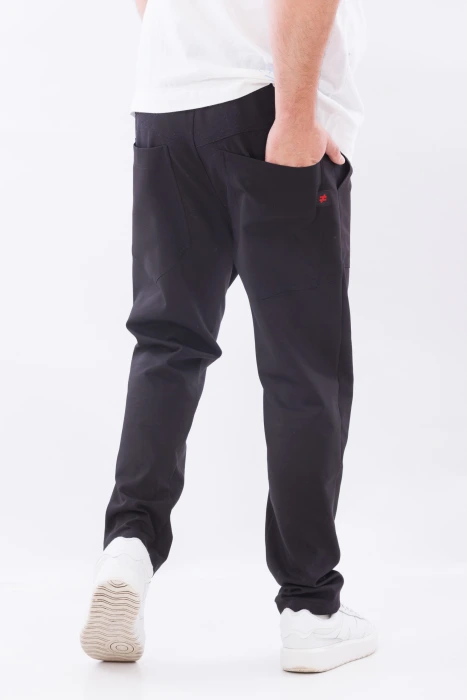 Pantaloni lungi negri Relaxed Streetwear – Gri (7)