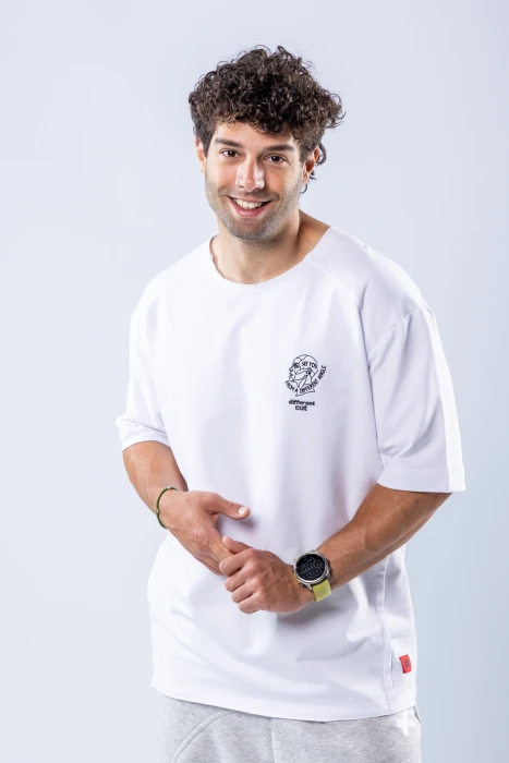 Tricou oversize Alb