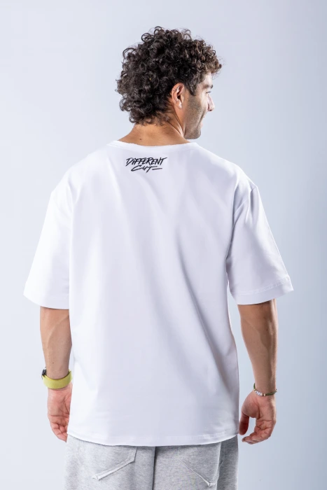 Tricou oversize Alb