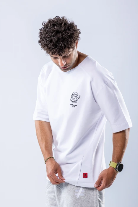 Tricou oversize Alb