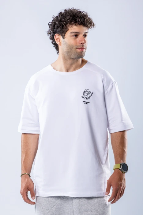 Tricou oversize Alb