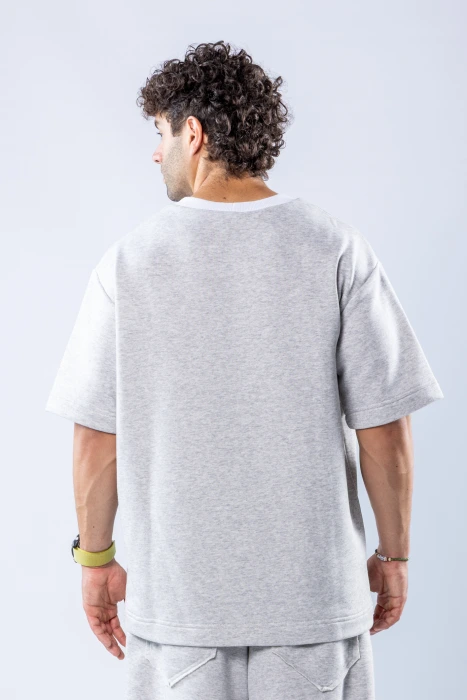Tricou oversize Gri melanj – Gri melanj (5)