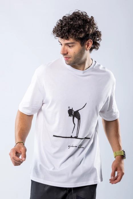 Tricou regular Alb – Alb (4)