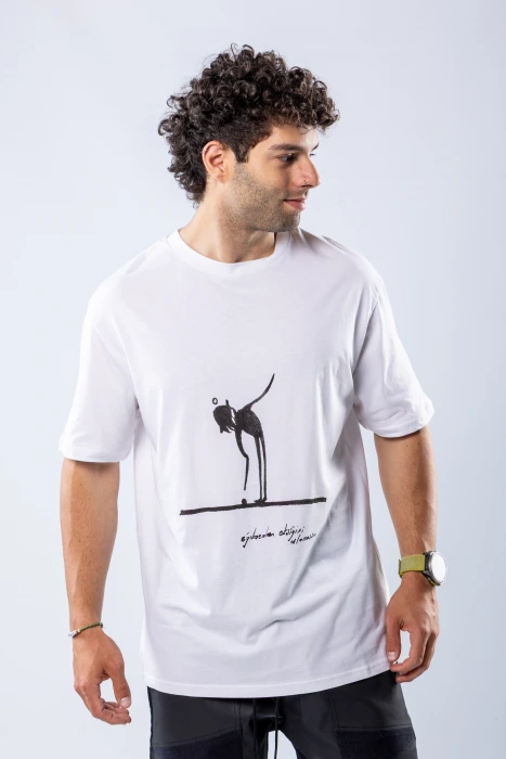 Tricou regular Alb – Alb